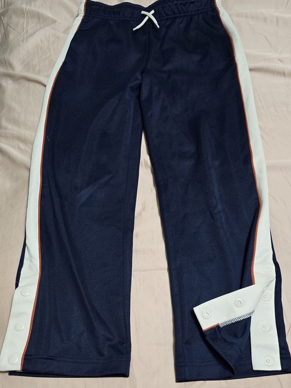 Old Navy Navy Joggerpants with White Side Panels and Orange Trim